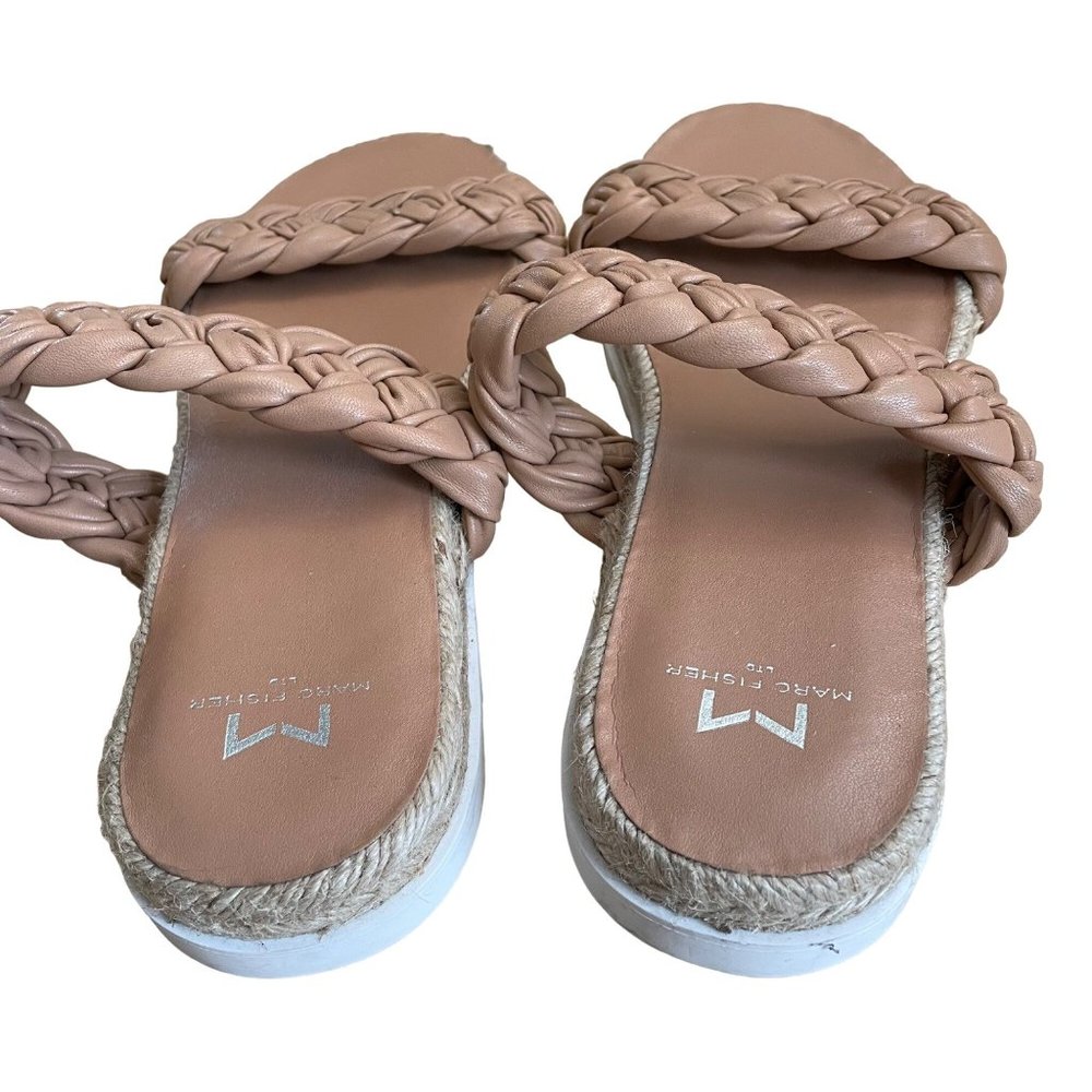 Marc Fisher Jaimee Leather Slide Sandal Size 8.5 - image 7